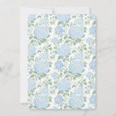 Invitation Pretty Light Blue White Flowers Bridal Shower (Dos)