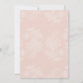 Invitation Pretty Peach Blush White Floral Faux Lace Wedding (Dos)
