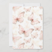 Invitation Pretty Pink Butterflies Birthday   (Dos)