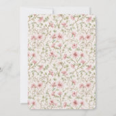 Invitation Pretty Pink Romantic Floral Bridal Shower (Dos)