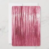 Invitation Pretty Pink Tinsel Stripes Bridal Shower (Dos)