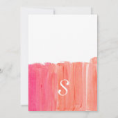 Invitation Pretty Pink Watercolor Engagement Partie Invitatio (Dos)