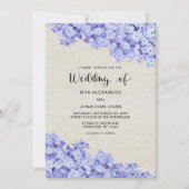 Invitation Pretty Rustic Floral Wedding (Devant)