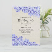 Invitation Pretty Rustic Floral Wedding (Debout devant)