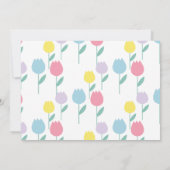 Invitation Pretty Spring Tulips Pastel Floral Birthday Party (Dos)