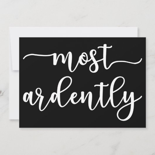 Invitation Pride and Prejudice M. Darcy - Most Ardently I (Devant)