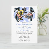 Invitation Prière catholique Première communion (Debout devant)