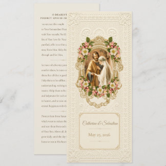 Invitation Prière de mariage catholique traditionnelle
