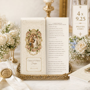 Invitation Prière de mariage catholique traditionnelle
