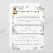 Invitation Prière Ho'oponopono pour la prospérité (Devant / Derrière)