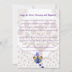 Invitation Prière pour le nettoyage et l'alignement divins