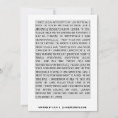 Invitation Prière quotidienne de renonciation (Dos)