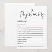 Invitation Prières Boho pour Baby Well Wives for Baby shower (Devant / Derrière)