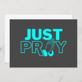 Invitation Priez simplement (Devant / Derrière)