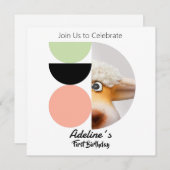 Invitation Primer cumpleaños (Devant / Derrière)