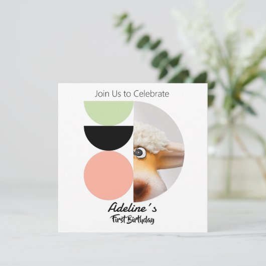 Invitation Primer cumpleaños (Debout devant)