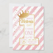 Invitation Primer cumpleaños de la Princesa (Devant)