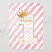 Invitation Primer cumpleaños de la Princesa (Devant / Derrière)