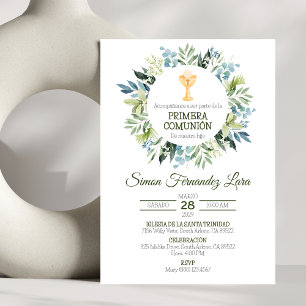 Invitation Primera Communion d'Espagne Première communion