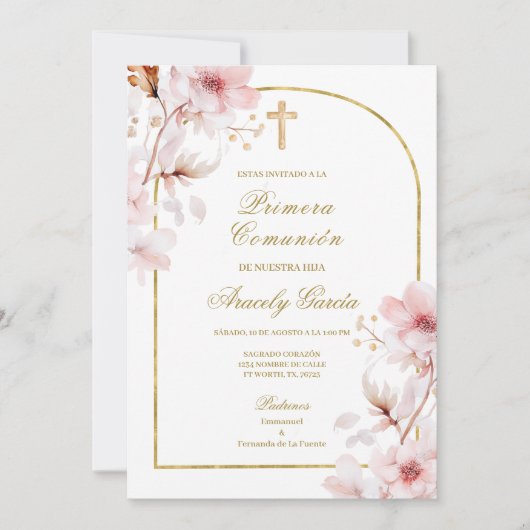 Invitation primera comunión (Devant)