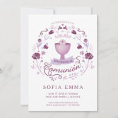 Invitation Primera Comunión Invitación - Espagnol, fille (Devant)