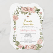Invitation Primera Comunión para niña (Devant / Derrière)