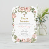 Invitation Primera Comunión para niña (Debout devant)