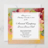 Invitation Primroses Vintages florales rétro chic (Dos)