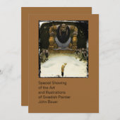 Invitation Prince avec le Troll King (Devant / Derrière)