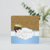 Invitation Prince Baby shower (Debout devant)