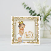 Invitation Prince Baby shower (Debout devant)