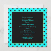 Invitation Prince Baby shower Boy Turquoise Black Ethnic (Dos)