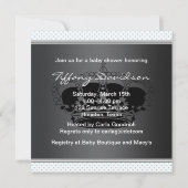 Invitation Prince Crown Blue Prince Baby Boy Douche (Dos)