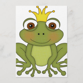 Invitation Prince de grenouille de conte de fées avec la