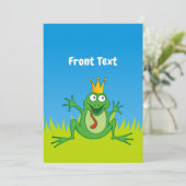 Invitation Prince Frog (Debout devant)