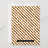 Invitation Prince royal d'or noir Aqiqah (Dos)