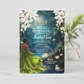 Invitation Princess and the Frog Starry Night Quinceanera 16 (Debout devant)