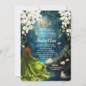 Invitation Princess and the Frog Starry Night Quinceanera 16 (Devant)