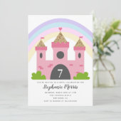 Invitation Princess Castle Gold (Debout devant)