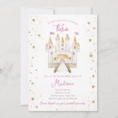 Invitation Princess Castle Magical Girl 2ème anniversaire (Devant)