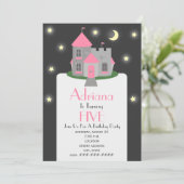 Invitation Princess Castle Moon & Stars Anniversaire (Debout devant)