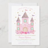 Invitation Princess Castle Once Upon A Time First Birthday (Devant)