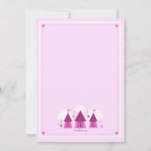 Invitation Princess Castle Photo Anniversaire  (Dos)