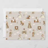 Invitation Princess Dragon Boho Fairytale 1er Anniversaire Ph (Dos)