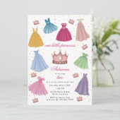 Invitation Princess Dresses Fairytale Petite Fille Anniversai (Debout devant)
