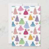 Invitation Princess Dresses Fairytale Petite Fille Anniversai (Dos)