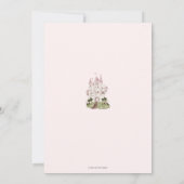 Invitation Princess Fairytale Book Il était une fois annivers (Dos)