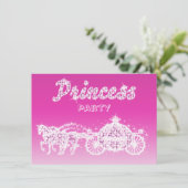 Invitation Princess Horses & Carrie Birthday Party (Debout devant)