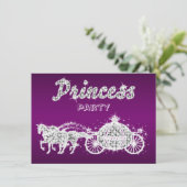 Invitation Princess Horses & Carrie Birthday Party (Debout devant)
