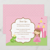 Invitation Princess Merci Cards (Frog Prince Castle) (Devant / Derrière)